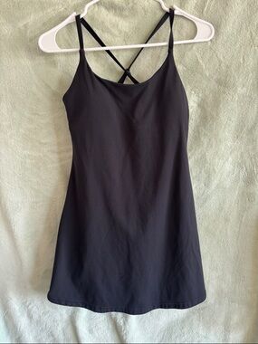 Nicole Miller Sport Black Cross-Back Slip Dress